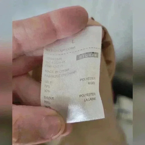 Elodie black and tan Mini skirt. Size large. - Picture 4 of 4